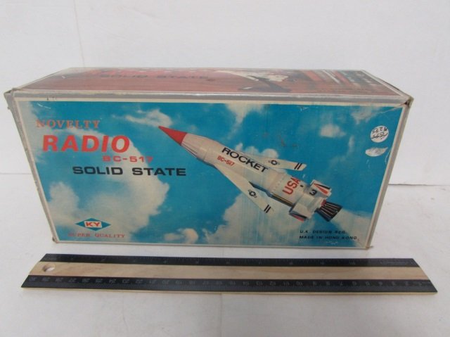 NOVELTY RADIO BC-517 SOLID STATE: IN ORIGINAL PACKAGING, MADE IN HONG KONG