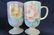 HAND PAINTED PORCELAIN COFFEE SET FLORAL DESIGN COFFEE - 4