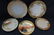 ASSORTED HANDPAINTED PLATES (5) BAVARIA, GERMANY,