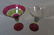 ART GLASS MARTINI STEMWARE (5) TALLEST ONE IS 10' - 2