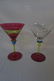 ART GLASS MARTINI STEMWARE (5) TALLEST ONE IS 10' - 3