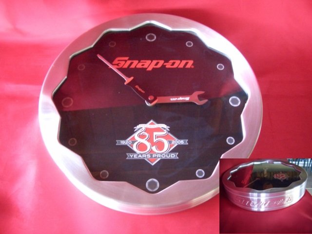 SNAP-ON WALL CLOCK 85 YEARS PROUD 1920-2005 12" ACROSS: 1920-2005 12" ACROSS
