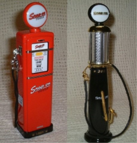 2 SNAP-ON GAS PUMP BANKS DIE CAST IN ORIGINAL BOXES: IN ORIGINAL BOXES