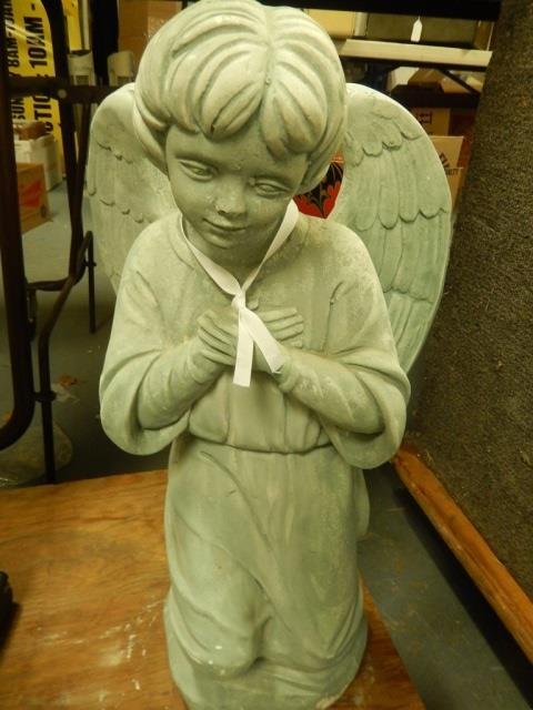 GARDEN ANGEL 20" TALL MADE OF PLASTER: MADE OF PLASTER