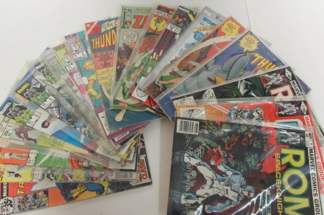 20 VINTAGE MARVEL COMIC BOOKS ROM SPACEKNIGHT, X-MEN,: ROM SPACEKNIGHT, X-MEN, DOC SAVAGE, & MORE