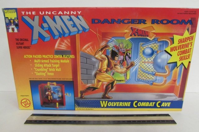 THE UNCANNY X-MEN DANGER ROOM IN ORIGINALPACKAGING,: IN ORIGINALPACKAGING, WOLVERINE COMBAT CAVE, FOR USE ONLY WITH 5 1/2" WOLVERINE FIGURE (NOT INCLUDED)