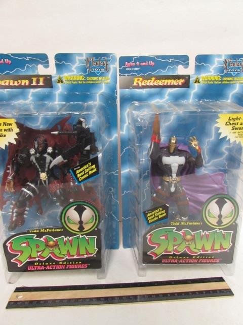 1995 SPAWN FIGURES BOTH ARE IN ORIGINAL PACKAGING,: BOTH ARE IN ORIGINAL PACKAGING, SPAWN II & REDEEMER FIGURES