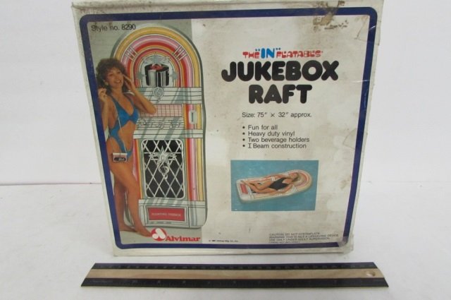 1987 JUKEBOX RAFT IN ORIGINAL PACKAGING, 75" x 32": IN ORIGINAL PACKAGING, 75" x 32"