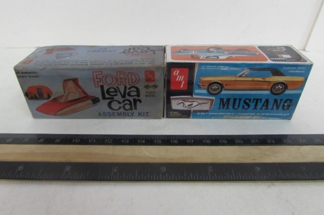 2 VINTAGE MINI CAR MODEL KITS BOTH HSVE CAR MODEL KITS: BOTH HSVE CAR MODEL KITS INSIDE, FORD LAVA CAR, & MUSTANG