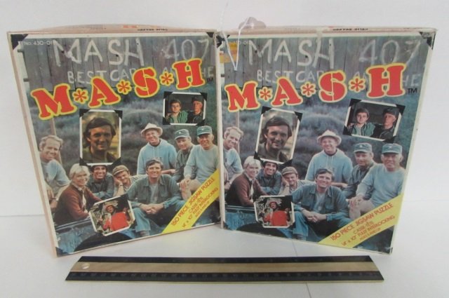 2 VINTAGE MASH JIGSAW PUZZLES "THE STAFF", 150 PIECES,: THE STAFF", 150 PIECES, 14" x 10