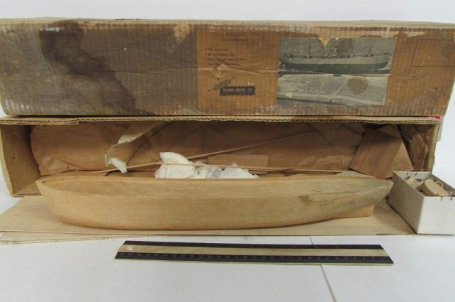 VINTAGE LIBERTY SHIP MODEL KIT IN ORIGINAL PACKAGING: IN ORIGINAL PACKAGING