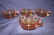VINTAGE AMBER DEPRESSION GLASS DISHES - 2