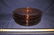 AMBER DEPRESSION GLASS DESSERT PLATES (8)