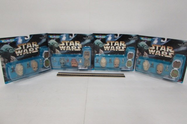 STAR WARS MICRO MACHINES (4) ALL ARE IN ORIGINAL: ALL ARE IN ORIGINAL PACKAGING