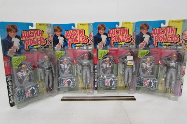 1999 AUSTIN POWERS DR. EVIL FIGURES (4) ALL ARE IN: ALL ARE IN ORIGINAL PACKAGING