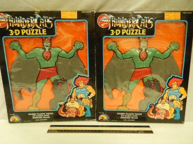 1986 THUNDERCATS 3-D PUZZLE (2) BOTH ARE IN ORIGINAL: BOTH ARE IN ORIGINAL PACKAGING