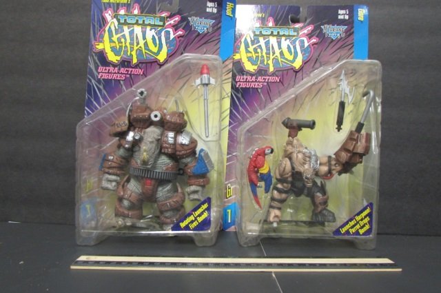 1996 TOTAL CHAOS ULTRA-ACTION FIGURES (2) BOTH ARE IN: BOTH ARE IN ORIGINAL PACKAGING, GORE & HOOF FIGURES