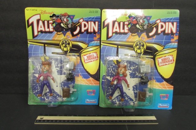 1991 TALE SPIN FIGURES (2) BOTH ARE IN ORIGINAL: BOTH ARE IN ORIGINAL PACKAGING, BOTH ARE REBECCA CUNNINGHAM