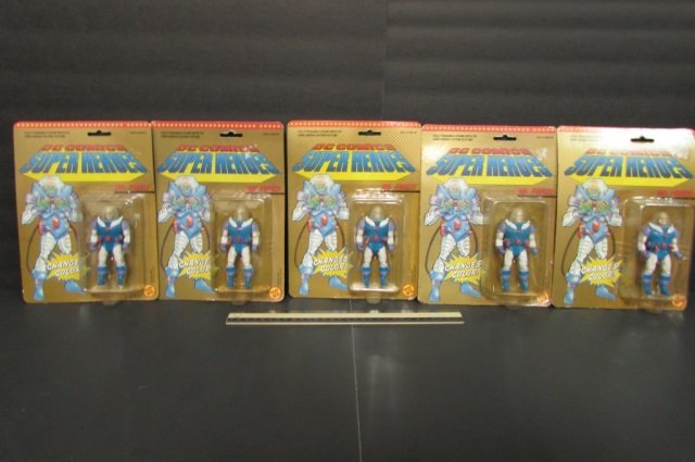 DC COMICS SUPER HEROES ACTION FIGURES (5) ALL ARE NEW: ALL ARE NEW IN ORIGINAL UNOPENED PACKAGING, 1989, MR.FREEZE (5)