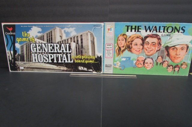 VINTAGE BOARD GAMES (2) GENERAL HOSPITAL, THE WALTONS: GENERAL HOSPITAL, THE WALTONS