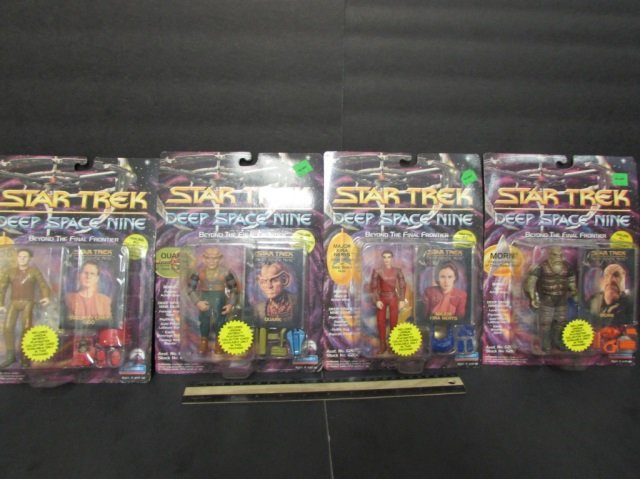 STAR TREK DEEP SPACE NINE ACTION FIGURES (4) ALL ARE: ALL ARE NEW IN UNOPENED ORIGINAL PACKAGING, 1993