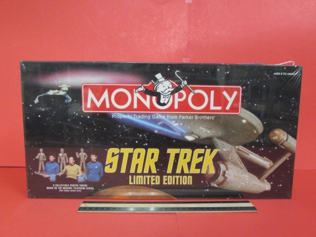 STAR TREK LIMITED EDITION MONOPOLY BOARD GAME NEW IN: NEW IN UNOPENED ORIGINAL PACKAGING, STILL IN PLASTIC, 2000