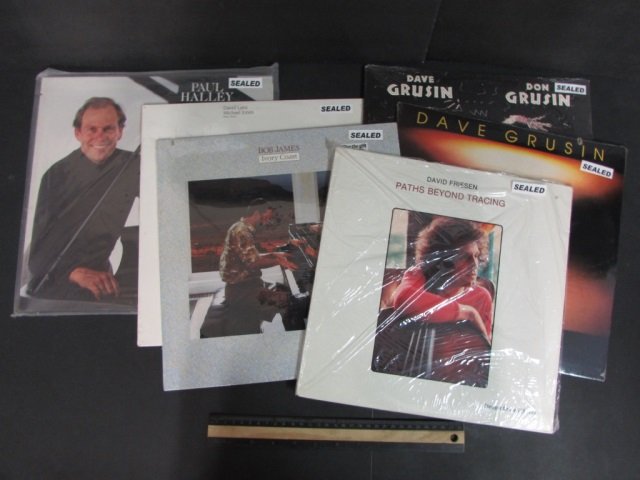 VINYL RECORDS (6) ALL ARE SEALED,1985 SOLISTICE, 1988: ALL ARE SEALED,1985 SOLISTICE, 1988 BOB JAMES IVORY COAST, 1980 DAVID FRIESEN PATHS BEYOND TRACING, 1978 DAVE GRUSIN ONE OF A KIND, 1988 DAVE CRUISIN & DON CRUISIN STICKS AND STONES, 1986 PAUL HALLEY 