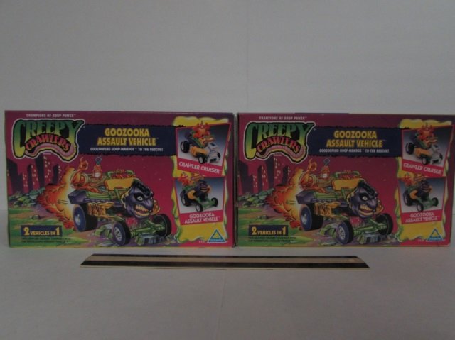 CREEPY CRAWLERS GOOZOOKA ASSAULT VEHICLE (2) BOTH ARE: BOTH ARE IN ORIGINAL PACKAGING