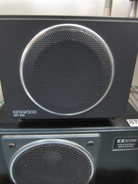 EXTERNAL RADIO SPEAKERS (2) KENWOOD SP-23 AND ICOM: KENWOOD SP-23 AND ICOM EXTERNAL SPEAKER