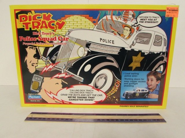 1990 DICK TRACY POLICE SQUAD CAR ORIGINAL PACKAGING,: ORIGINAL PACKAGING, CONVICT CARRYING CRIMEMOBILE, FIGURES NOT INCLUDED