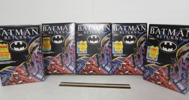 COLLECTIBLE BATMAN RETURNS CEREAL BOXES (5) NO CEREAL,: NO CEREAL, CEREAL BOXES ONLY