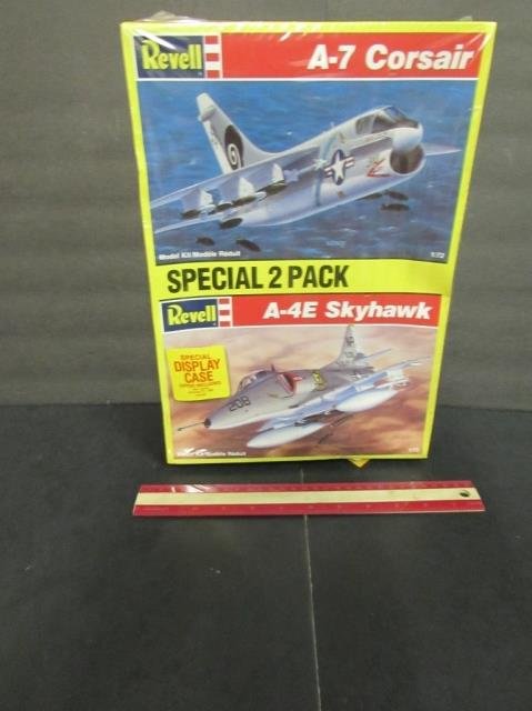 SPECIAL 2 PACK AIRCRAFT MODEL KITS ORIGINAL PACKAGING,: ORIGINAL PACKAGING, A-7 CORSAIR & A-4E SKYHAWK