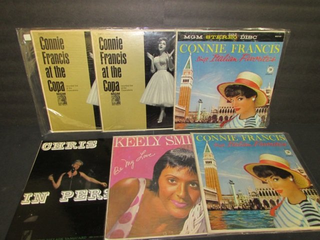 VINYL RECORDS (6) CHRIS CONNER, KEELY SMITH, & CONNIE: CHRIS CONNER, KEELY SMITH, & CONNIE FRANCIS