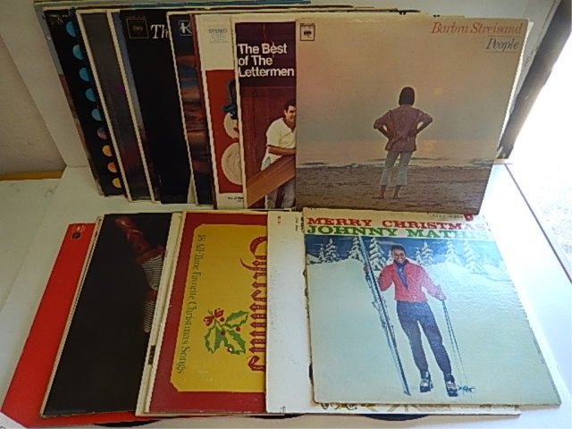 VINYL RECORDS (20+): HERB ALBERT, ROGER WILLIAMS, JOHNNY MATIS, MOVIE SOUND TRACKS, AND OTHERS.
