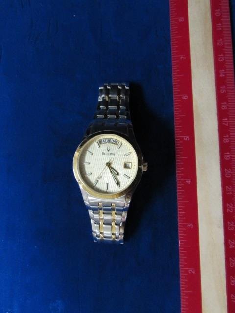MAN'S BULOVA WATER RESISTANT WATCH STAINLESS STEEL: STAINLESS STEEL