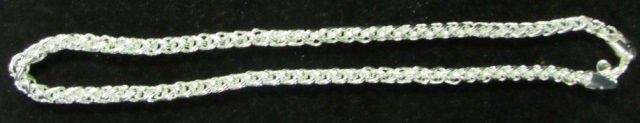 STERLING CHAIN BRACELET AND NECKLACE MARKED 925: MARKED 925