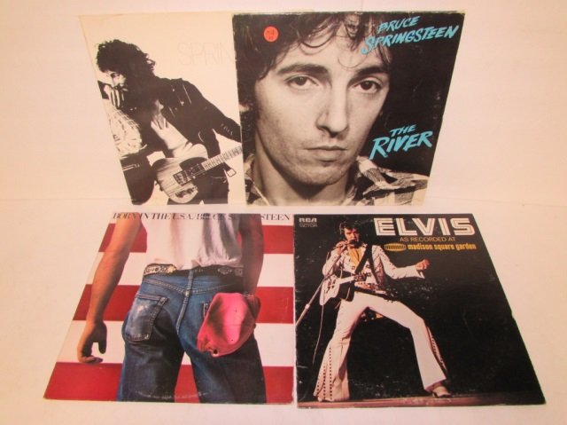 BRUCE SPRINGSTEEN & ELVIN VINYL RECORDS (4): BRUCE SPRINGSTEEN & ELVIN VINYL RECORDS (4)