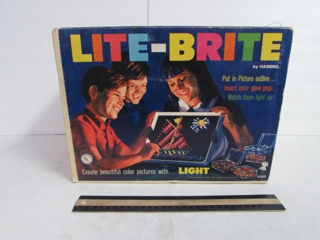 1967 LITE-BRITE BY HASBRP: 1967 LITE-BRITE BY HASBRP ORIGINAL BOX HAS BEEN OPENED
