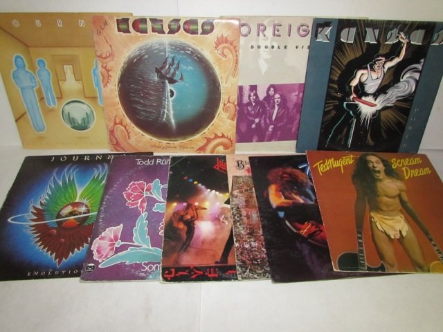 ASSORTED VINYL RECORDS: ASSORTED VINYL RECORDS FOREIGNER, JOURNEY, TODD RUNDGREN, BLACK SABBATH, & MORE