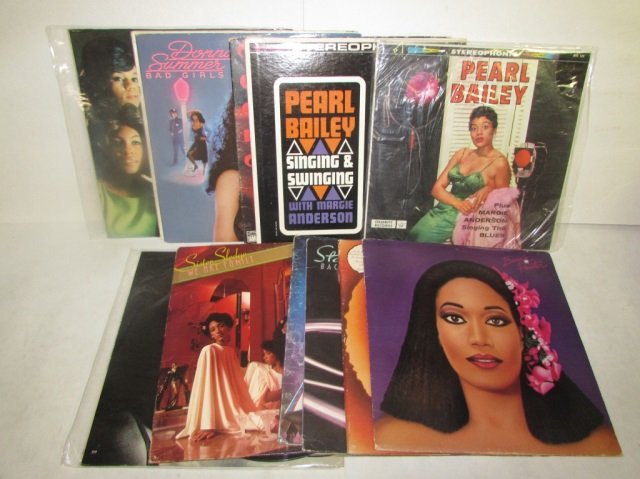 ASSORTED VINYL RECORDS: ASSORTED VINYL RECORDS PEARL BAILEY, MARVIN GAYE, DONNA SUMMER, THE SUPREMES, & MORE