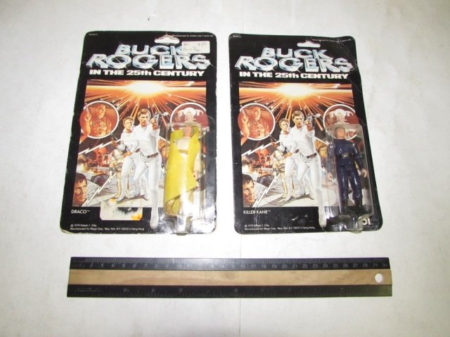 1979 BUCK ROGERS FIGURES (2): 1979 BUCK ROGERS FIGURES (2) BOTH ARE IN O9RIGINAL PACKAGING, DRACO, & KILLER KANE