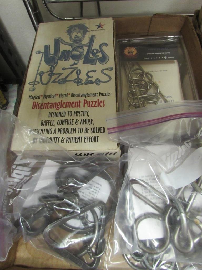VINTAGE METAL PUZZLE ASSORTMENT (5): VINTAGE METAL PUZZLE ASSORTMENT (5) VARIOUS THEMES