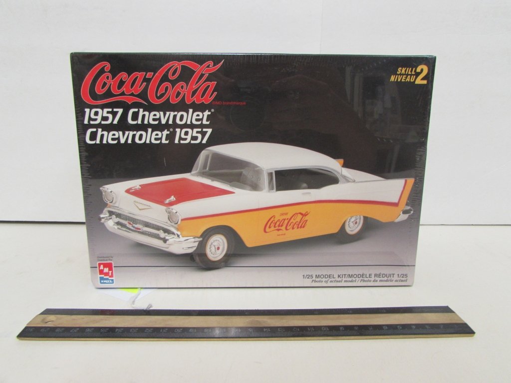 1957 CHEVROLET COCA COLA CAR MODEL KIT: IN ORIGINAL PACKAGING