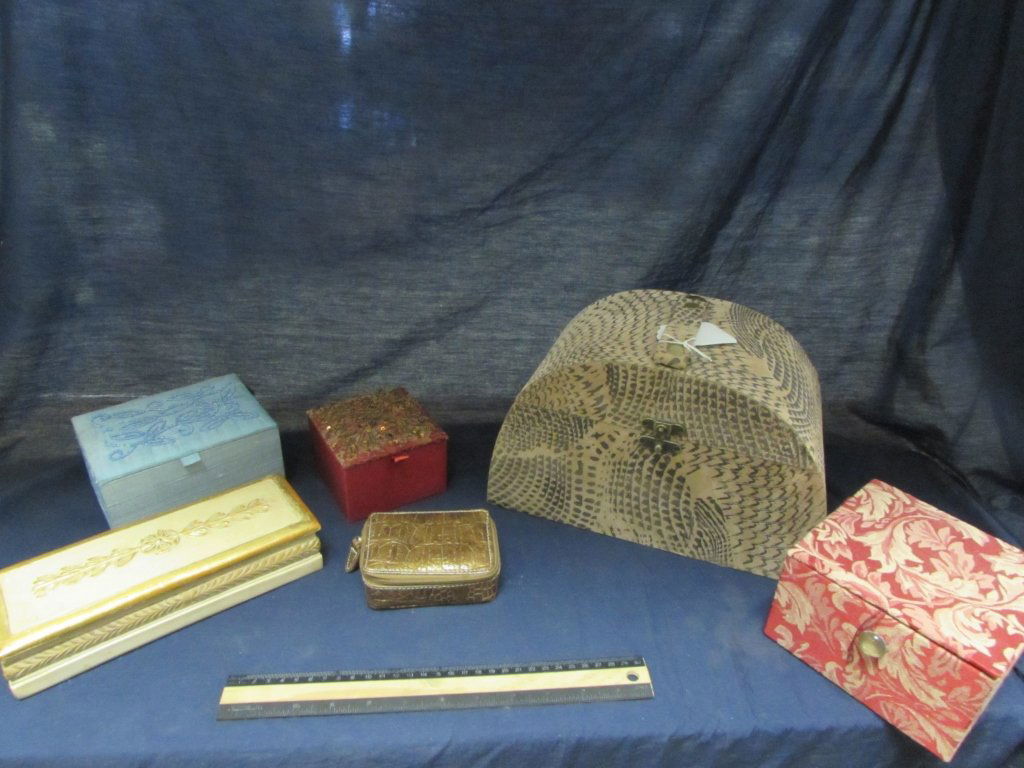 DECORATIVE BOXES (6): DECORATIVE BOXES (6) JEWELRY BOXES AND DECORATIVE BOXES