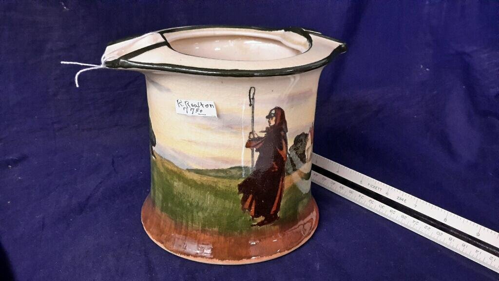 Royal Dalton Hand Painted pottery: Hand painted Royal Dalton pottery marked on base 6 inches tall