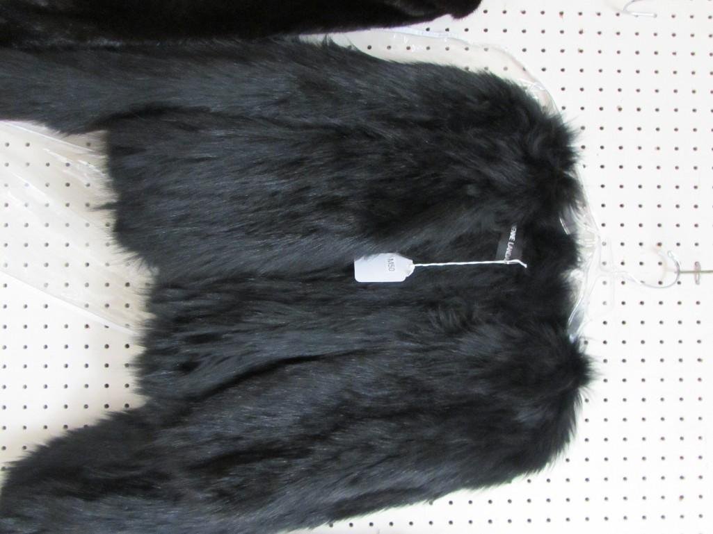 Adrienne Landau Fox Fur Short Jacket: one size fits all, Fur country of origin is china. 