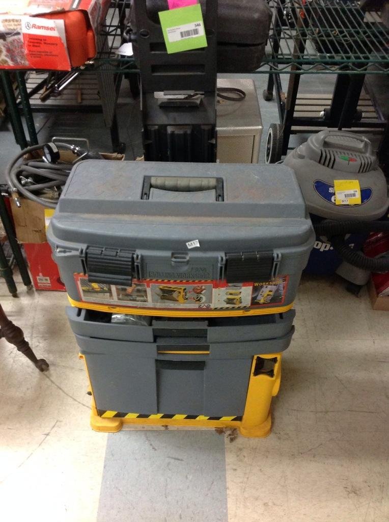 Rolling Workshop: Tool cart with contents to install dish TV