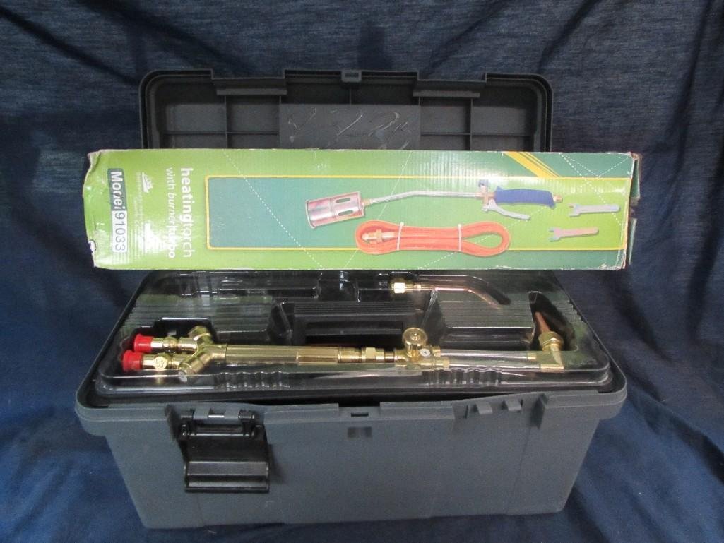Torch tools with carrying case plus heating torch: heating torch is in original packaging