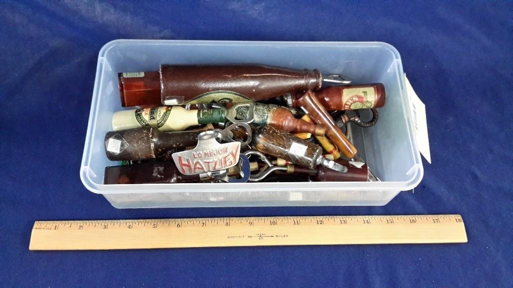 Vintage Collectible bottle Opener (41): Johnny walker, Hennessy, and many more!