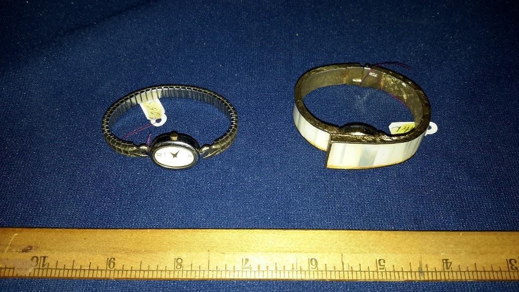 Ladies Wrist Watches (2): Pulsar watch and Leo Piradet 21 Jewel and Mother of Pearl watch